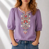 Women's Blouse - Floral Embroidered - Lucia - product view 9