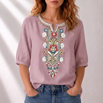 Women's Blouse - Floral Embroidered - Lucia - product view 3