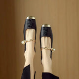 Women's Shoes - Vintage Braided Pearl Strap - Camille - product view 8