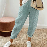 Women's Trousers - Relaxed Striped Summer - Delilah - product view 4