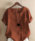 Women's Blouse - Button Detail Summer - Olivia - product view 4