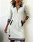 Women's Dress - Chic Long Sleeve Collar - Adeline - product view 16