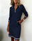 Women's Dress - Chic Long Sleeve Collar - Adeline - product view 14