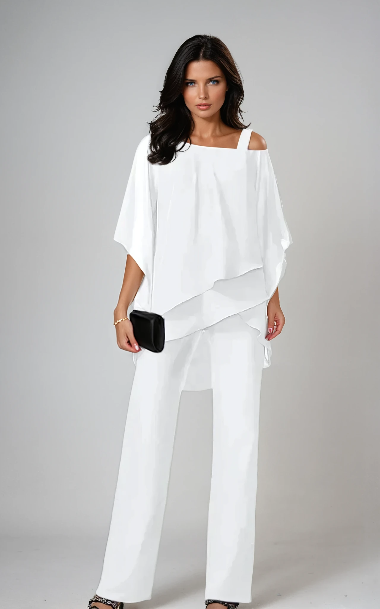 Women's Two-Piece Set - Two-Piece Layered Set - Mariella - product view 1
