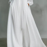 Women's Maxi Dress - Flowing Button-Front - Claire - product view 6