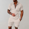 Men's Two-Piece Set - Casual Polo Shirt and Shorts Set - Dylan - product view 2