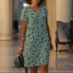 Women's Midi Dress - Graceful V-Neck - Lauren - product view 1