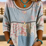 Women's Top - Bohemian Eyelet - Rosalie - product view 3