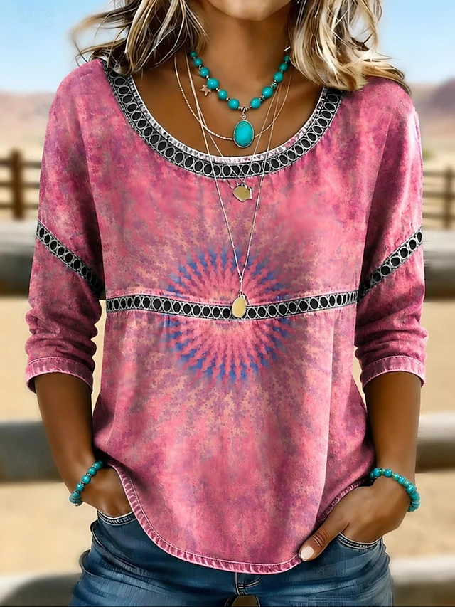 Women's Top - Bohemian Eyelet - Rosalie - product view 2