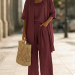 Women's Two-Piece Set - Summer Three-Piece Set - Janelle - product view 2