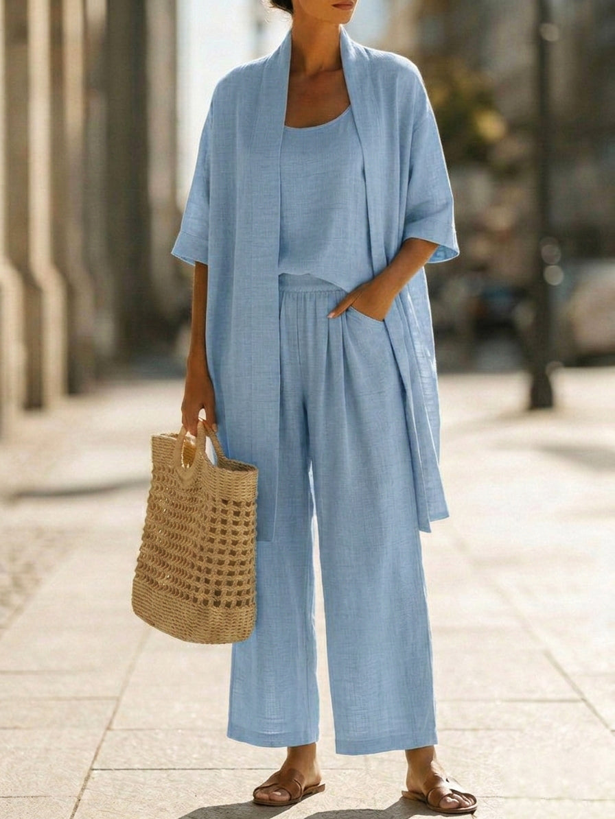 Women's Two-Piece Set - Summer Three-Piece Set - Janelle - product view 3