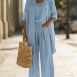 Women's Two-Piece Set - Summer Three-Piece Set - Janelle - product view 3