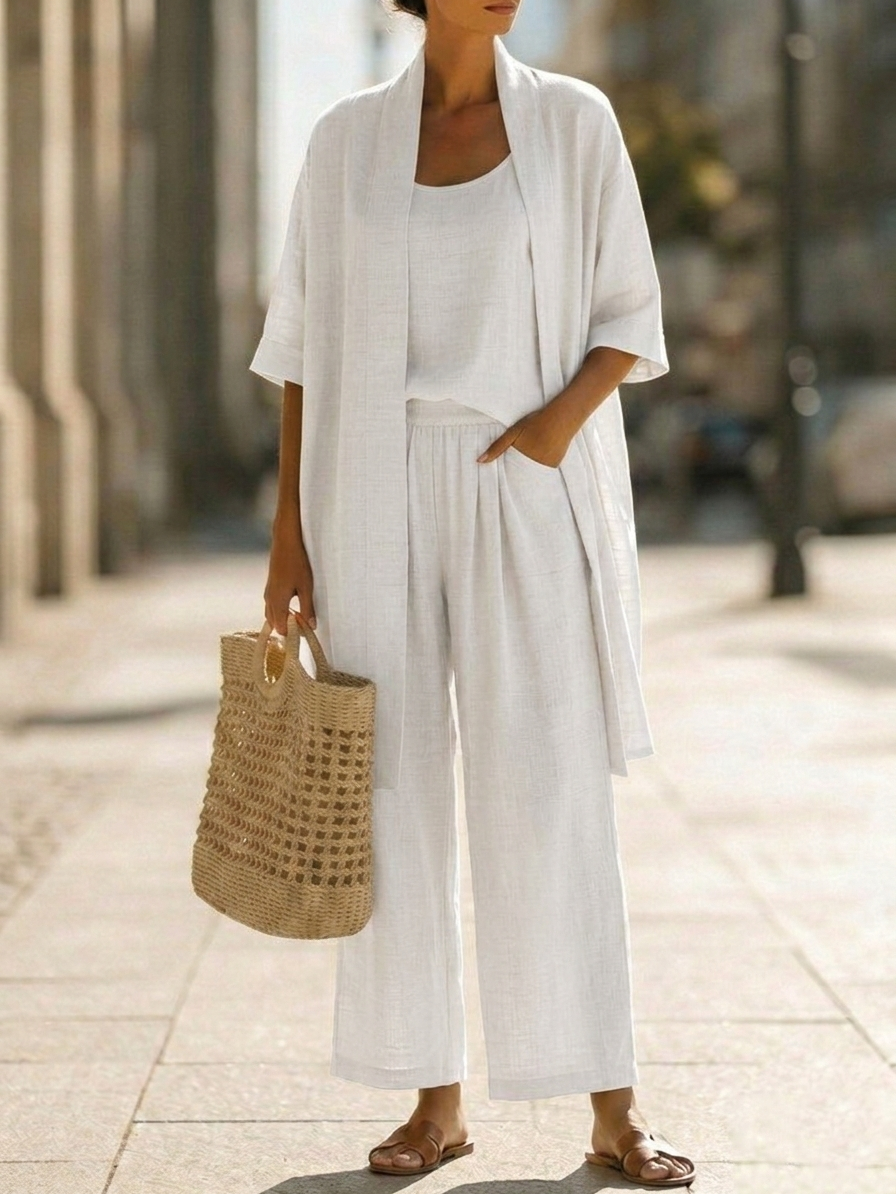 Women's Two-Piece Set - Summer Three-Piece Set - Janelle - product view 1