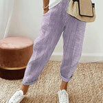 Women's Trousers - Relaxed Striped Summer - Delilah - product view 6