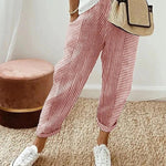 Women's Trousers - Relaxed Striped Summer - Delilah - product view 1