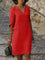 Women's Midi Dress - V-Neck Draped - Harper - product view 6