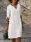 Women's Midi Dress - V-Neck Draped - Harper - product view 7