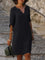 Women's Midi Dress - V-Neck Draped - Harper - product view 1