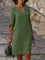 Women's Midi Dress - V-Neck Draped - Harper - product view 3