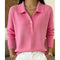 Women's Clothing - Collared Button Pullover - Eliza - product view 2