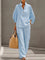 Women's Two-Piece Set - Wide Leg and Collar 2 Piece Set - Vienna - product view 6