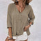 Women's Blouse - Casual Relaxed Button-Up - Giana - product view 7