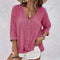 Women's Blouse - Casual Relaxed Button-Up - Giana - product view 5