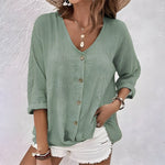Women's Blouse - Casual Relaxed Button-Up - Giana - product view 1