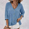 Women's Blouse - Casual Relaxed Button-Up - Giana - product view 3