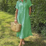 Women's Midi Dress - Casual Stripe - Maggie - product view 7