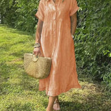 Women's Midi Dress - Casual Stripe - Maggie - product view 8